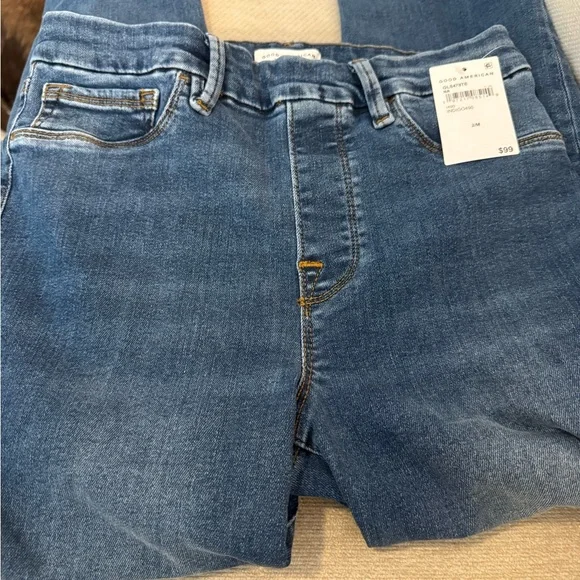 Good American Power Stretch Pull-on Skinny Jeans SZ 2/Medium NWT - Picture 9 of 10